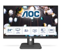 AOC E1 24E1Q monitori 60,5 cm (23.8") 1920 x 1080 pikseļi Full HD LED Melns