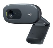 Logitech C270 HD vebkamera 3 MP 1280 x 720 pikseļi USB 2.0 Melns