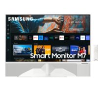 Samsung Smart Monitor M8 M70C monitori 68,6 cm (27") 3840 x 2160 pikseļi 4K Ultra HD LED Balts