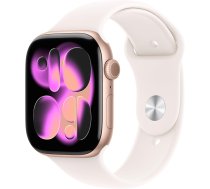 Apple Watch Series 11 42mm Rose Gold/Light Blush Sport M/L MEU44