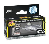 Funko Bitty Pop! Ride Star Wars The Mandalorian with Grogu in N-1 Starfighter