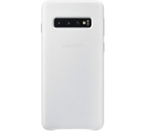 Samsung Galaxy S10 - Leather Cover - White
