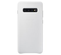Samsung Galaxy S10 Plus - Leather Cover - White