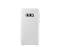 Samsung Galaxy S10e - Leather Cover - White
