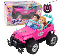 Remote Controlled RC Off-Road Car with Dolls Pink 1:16 5905991088974