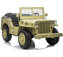 Divvietīgs bērnu elektromobilis Jeep JH101 Khaki 5908275999737