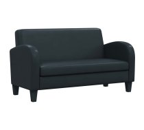 Dīvāns, Divvietīgs, Melna Mākslīgā Āda Vidaxl 8718475589303