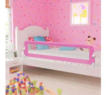 Bērnu Gultas Aizsargbarjera, Rozā, 180X42 Cm, Poliesters Vidaxl 8718475799306