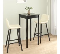 Bāra Galds, 55X55X107 Cm, Melns Mdf Vidaxl 8718475845690