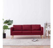 Trīsvietīgs Dīvāns, Vīnsarkans Audums Vidaxl 8719883569680
