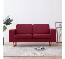 Divvietīgs Dīvāns, Vīnsarkans Audums Vidaxl 8719883569970