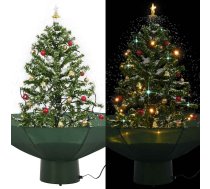 Mākslīgā Ziemassvētku Egle Ar Sniegu Un Pamatni, Zaļa, 75 Cm Vidaxl 8719883661919