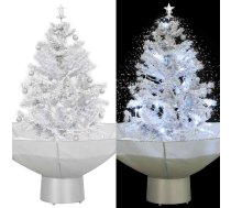 Mākslīgā Ziemassvētku Egle Ar Sniegu Un Pamatni, Balta, 75 Cm Vidaxl 8719883661926