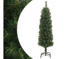 Mākslīgā Ziemassvētku Egle Ar Statīvu, Šaura, Zaļa, 150 Cm, Pvc Vidaxl 8720286011485