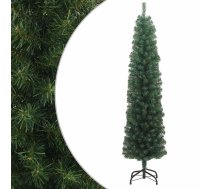 Mākslīgā Ziemassvētku Egle Ar Statīvu, Šaura, Zaļa, 240 Cm, Pvc Vidaxl 8720286011515