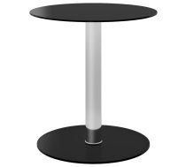 Kafijas Galdiņš, Melns, 40 Cm, Rūdīts Stikls Vidaxl 8720286057094