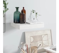 Sienas Plaukts, Spīdīgi Balts, 23X23,5X3,8 Cm, Mdf Vidaxl 8720286073704