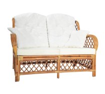 Divvietīgs Dīvāns, Gaiši Brūna Rotangpalma Vidaxl 8720286143032