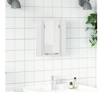 Vannasistabas Spoguļskapītis Ar Led, Balts, 40X12X45 Cm, Akrils Vidaxl 8720286221334