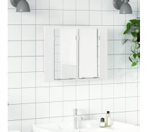 Vannasistabas Spoguļskapītis Ar Led, Balts, 60X12X45 Cm, Akrils Vidaxl 8720286221419