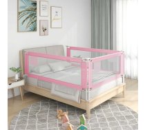 Bērnu Gultas Aizsargbarjera, Rozā, 120X25 Cm, Audums Vidaxl 8720286345269
