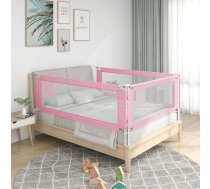 Bērnu Gultas Aizsargbarjera, Rozā, 150X25 Cm, Audums Vidaxl 8720286345283
