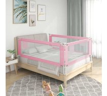 Bērnu Gultas Aizsargbarjera, Rozā, 160X25 Cm, Audums Vidaxl 8720286345290