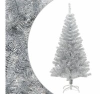 Mākslīgā Ziemassvētku Egle Ar Statīvu, 120 Cm, Sudrabaina, Pet Vidaxl 8720286362969
