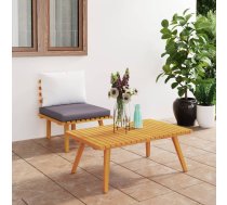 2-Daļīgs Dārza Atpūtas Mēbeļu Komplekts, Akācijas Masīvkoks Vidaxl 8720286447697