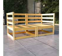 Divvietīgs Dārza Dīvāns, Priedes Masīvkoks Vidaxl 8720286463475