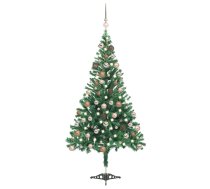 Mākslīgā Ziemassvētku Egle Ar Rotājumiem, 180 Cm, 564 Zari Vidaxl 8720286496626