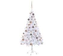 Mākslīgā Ziemassvētku Egle Ar Rotājumiem, 150 Cm, 380 Zari Vidaxl 8720286496664