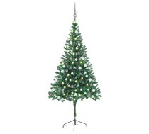 Mākslīgā Ziemassvētku Egle Ar Rotājumiem, 180 Cm, 564 Zari Vidaxl 8720286497487