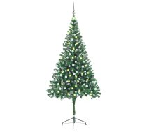 Mākslīgā Ziemassvētku Egle Ar Rotājumiem, 210 Cm, 910 Zari Vidaxl 8720286497494