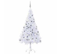 Mākslīgā Ziemassvētku Egle Ar Rotājumiem, 150 Cm, 380 Zari Vidaxl 8720286497524