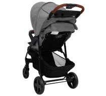 Divi-Vienā Sporta Ratiņi Gaiši Pelēki, Tērauds Vidaxl 8720286506479