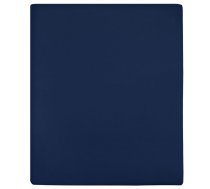 Palags Ar Gumiju, Tumši Zils, 90X200 Cm, Kokvilna Vidaxl 8720286658512