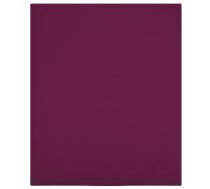 Palags Ar Gumiju, Vīnsarkans, 90X200 Cm, Kokvilna Vidaxl 8720286658710
