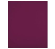 Palags Ar Gumiju, Vīnsarkans, 100X200 Cm, Kokvilna Vidaxl 8720286658734
