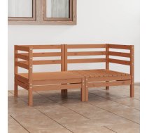 Divvietīgs Dārza Dīvāns, Medus Brūns Priedes Koks Vidaxl 8720286682722