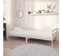 Dīvāngulta Ar Matraci, 90X200 Cm, Balta, Priedes Masīvkoks Vidaxl 8720286693254