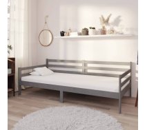 Dīvāngulta Ar Matraci, 90X200 Cm, Pelēka, Priedes Masīvkoks Vidaxl 8720286693568