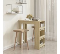 Bāra Galds Ar Plauktu Ozolkoka 102X50X103,5Cm Inženierijas Koks Vidaxl 8720286834268