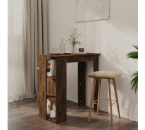 Bāra Galds Ar Plauktu, Kūpināta Ozolkoka Krāsā, 102X50X103,5 Cm Vidaxl 8720286836477