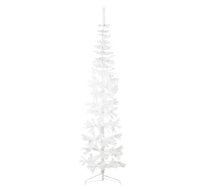 Mākslīgā Ziemassvētku Egle Ar Statīvu, Pusapaļa, Balta, 210 Cm Vidaxl 8720287000709