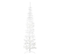 Mākslīgā Ziemassvētku Egle Ar Statīvu, Pusapaļa, Balta, 240 Cm Vidaxl 8720287000716