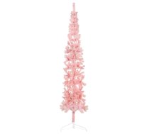 Mākslīgā Ziemassvētku Egle Ar Statīvu, Pusapaļa, Rozā, 210 Cm Vidaxl 8720287000754