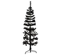 Mākslīgā Ziemassvētku Egle Ar Statīvu, Pusapaļa, Melna, 120 Cm Vidaxl 8720287000778