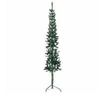 Mākslīgā Ziemassvētku Egle Ar Statīvu, Pusapaļa, Zaļa, 210 Cm Vidaxl 8720287001058