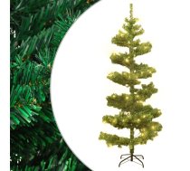 Mākslīgā Ziemassvētku Egle Podā, Spirālveida, Zaļa, 180 Cm, Pvc Vidaxl 8720287021216